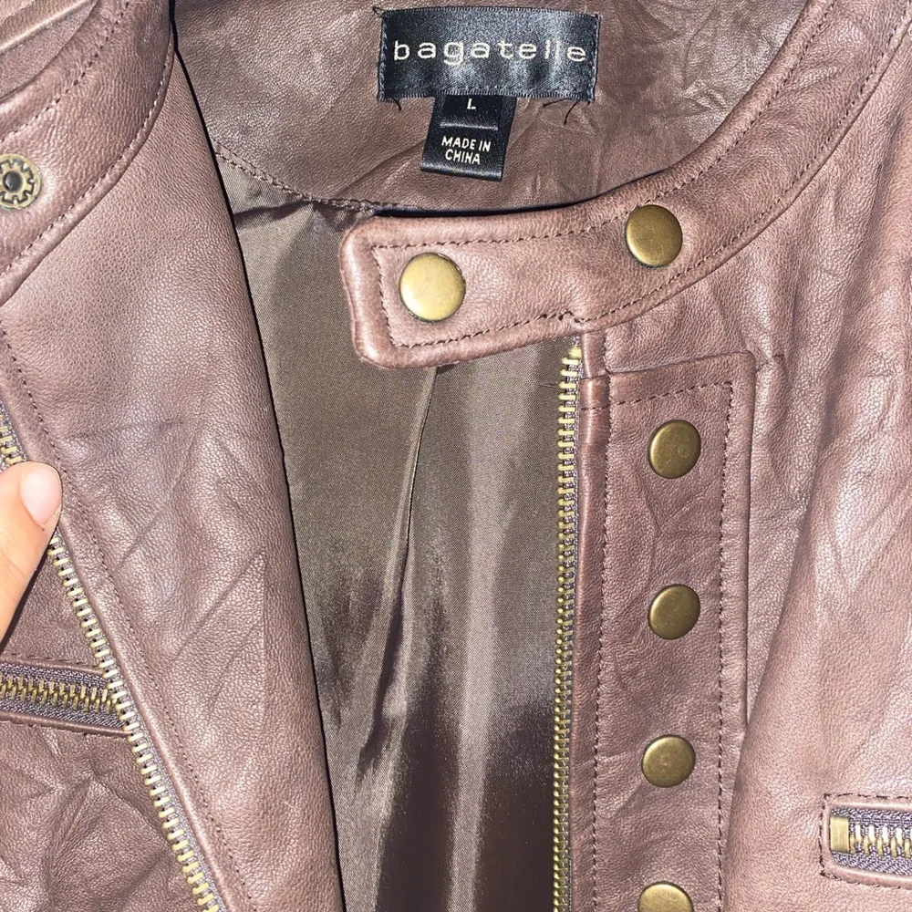 Womens Fo leather jacket - Picture 3 of 3